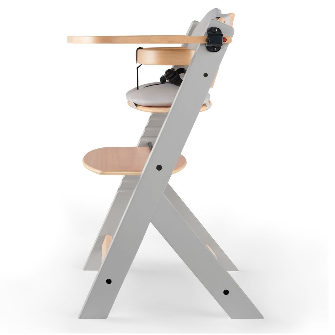 Chaise haute avec coussin ENOCK bois gris (Kinderkraft) - Image 3