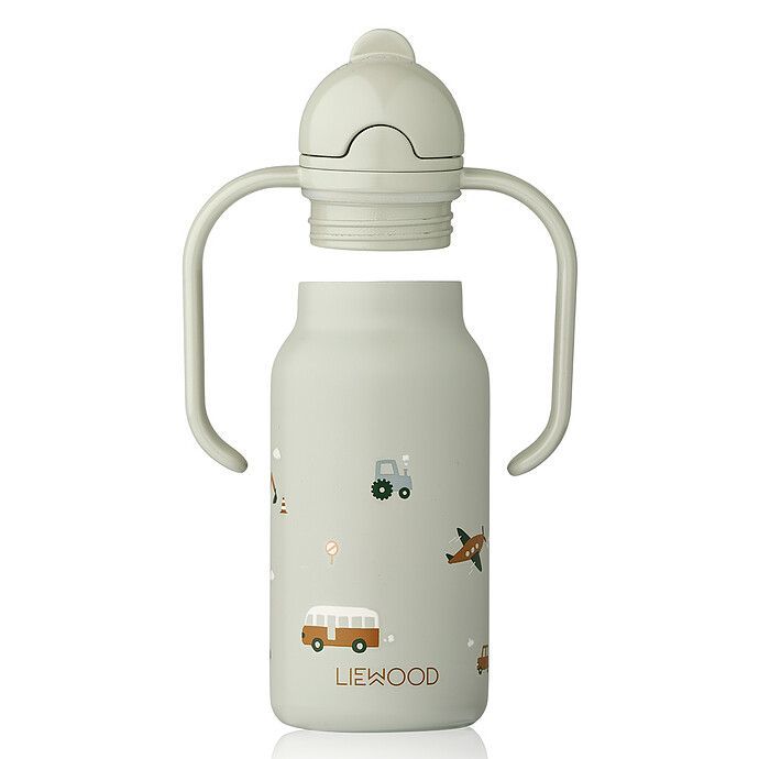 Gourde avec Poignées Kimmie Vehicles Dove Blue Mix - 250 ml (Liewood) - Image 3