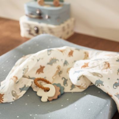 Lot de 3 langes en coton Roarsome (70 x 70 cm) (Jollein) - Image 2