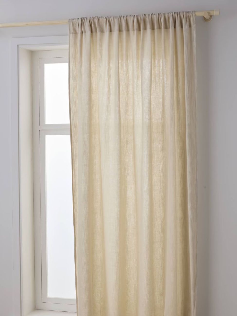 Rideau tube tamisant en gaze de coton (Vertbaudet) - Image 1