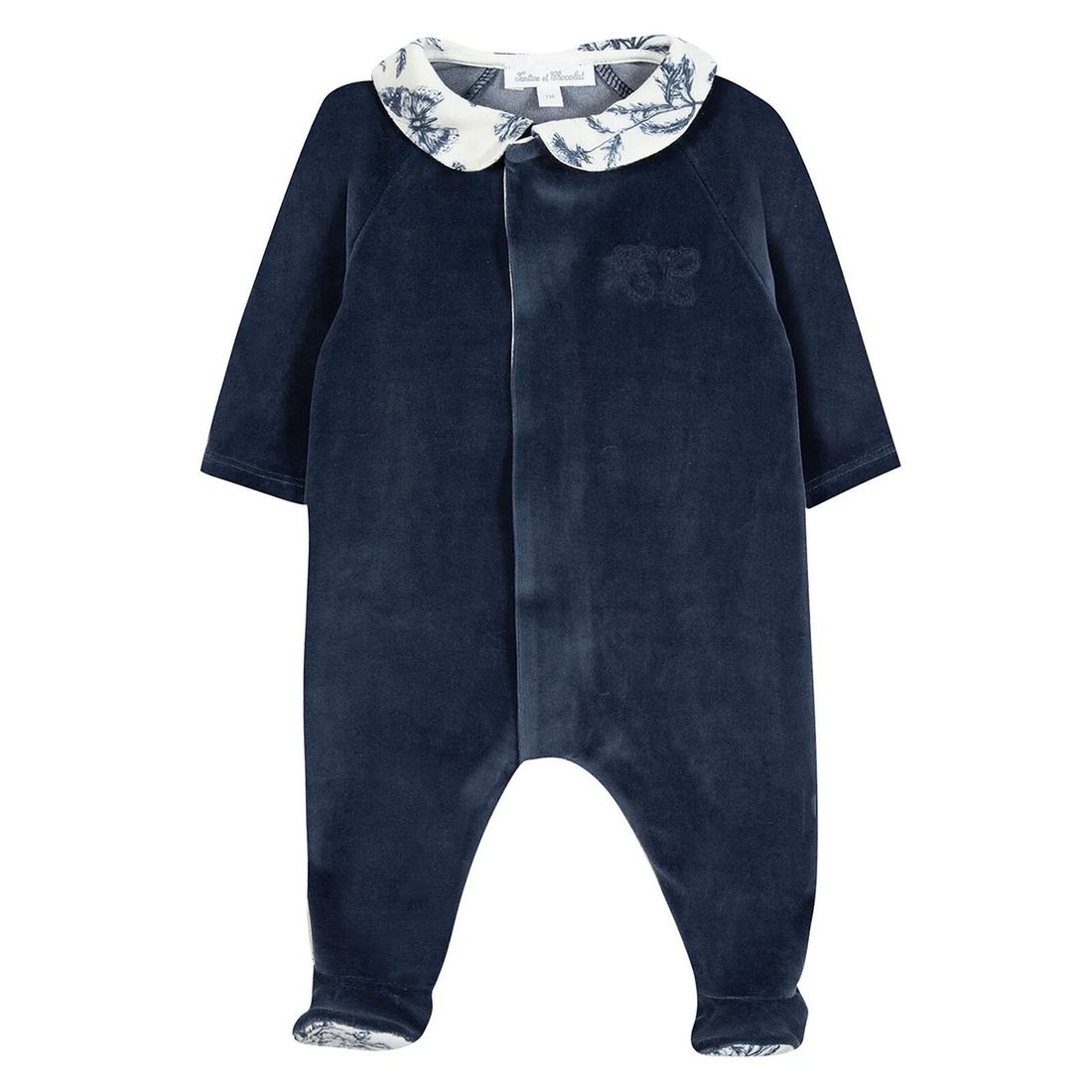 Pyjama Toile de Jouy Bleu - 1 Mois (Tartine et Chocolat) - Image 1