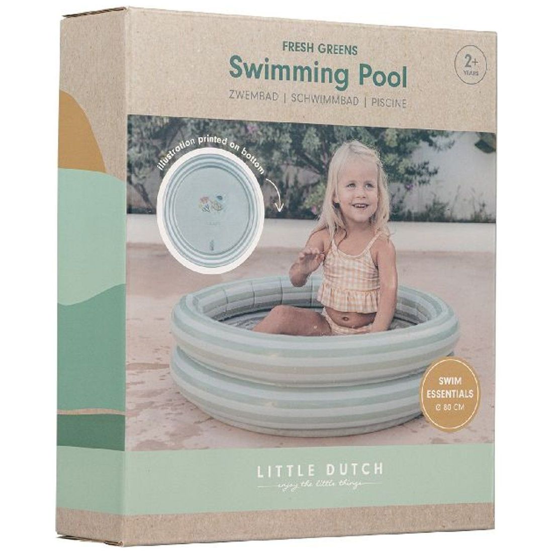 Piscine gonflable Fresh Greens (80 cm) (Little Dutch) - Image 9