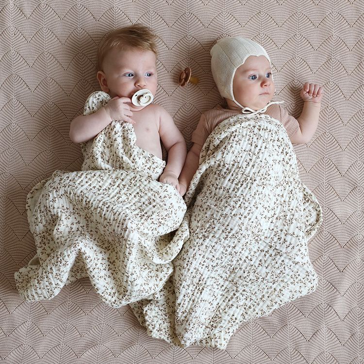 Couverture bébé en mousseline de coton bio Lierre (100 x 100 cm) (Cam Cam Copenhagen) - Image 1