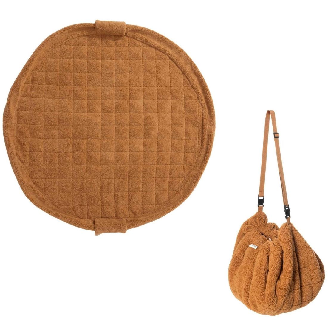 Tapis de jeu 2 en 1 Noomad Soft Brown Teddy (Play & Go) - Image 1