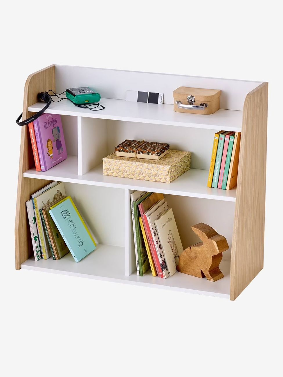 Meuble de rangement livre et jouet YEL blanc (Vertbaudet) - Image 2