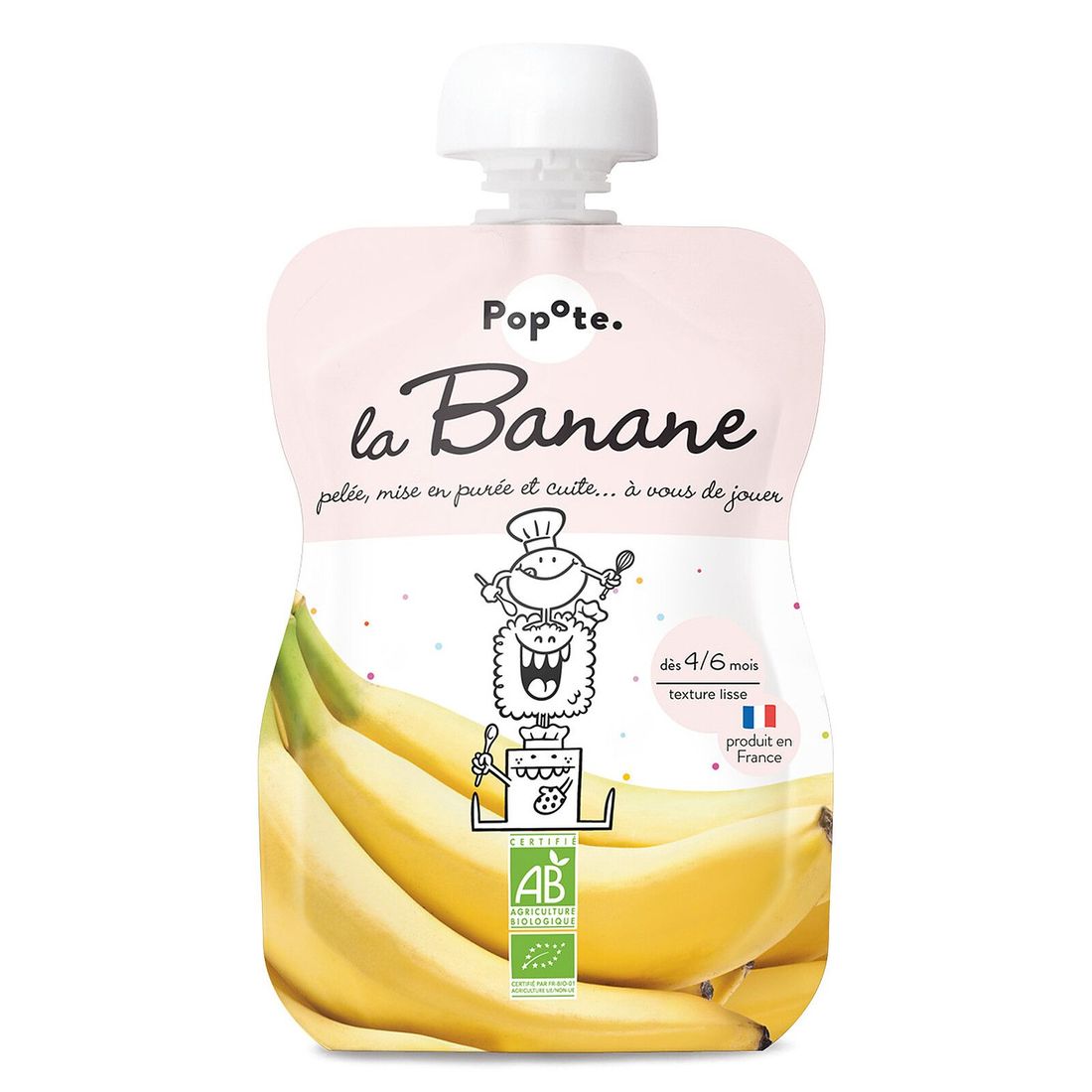 Gourde Repas Bio Banane - 120 g (Popote) - Image 1
