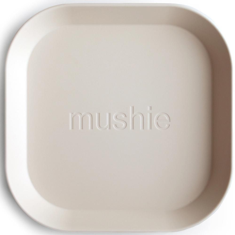 Lot de 2 assiettes carrées Ivory (Mushie) - Image 6