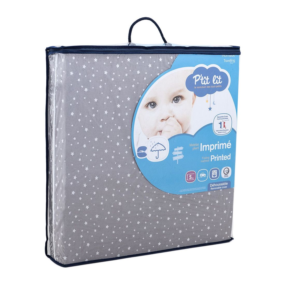 Matelas Pliant Imprimé - 60 x 120 cm (P'Tit Lit) - Image 1