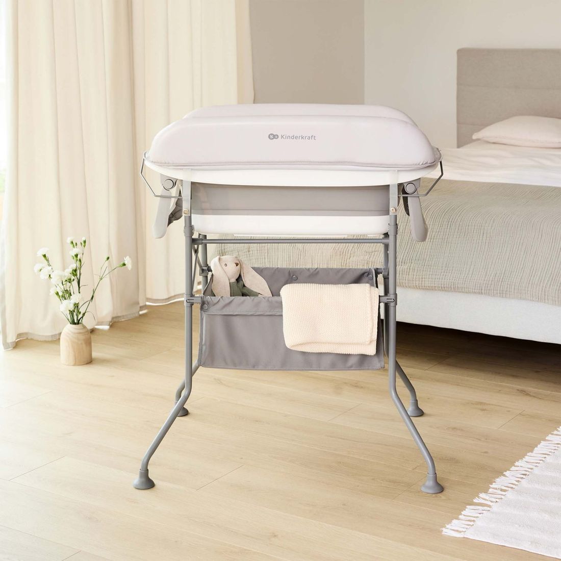 Baignoire avec table à langer sur structure BUBBLY gris (Kinderkraft) - Image 14