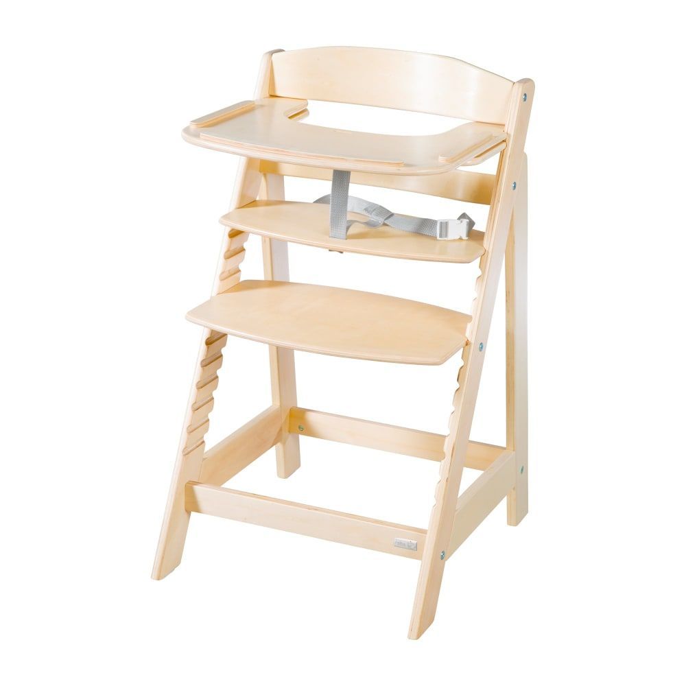 Plateau pour chaise haute bébé en bois naturel (Roba) - Image 1