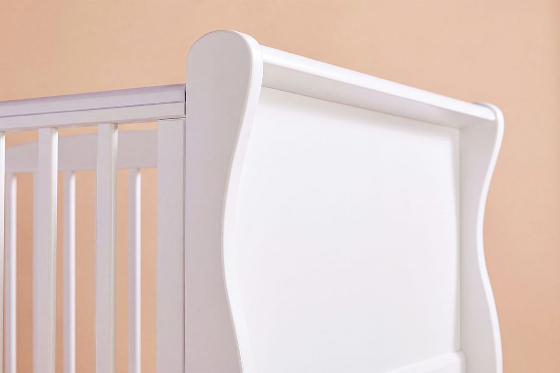 - Lit Bébé Stella 60x120 cm - Blanc - Blanc (Mon Lit Cabane) - Image 9