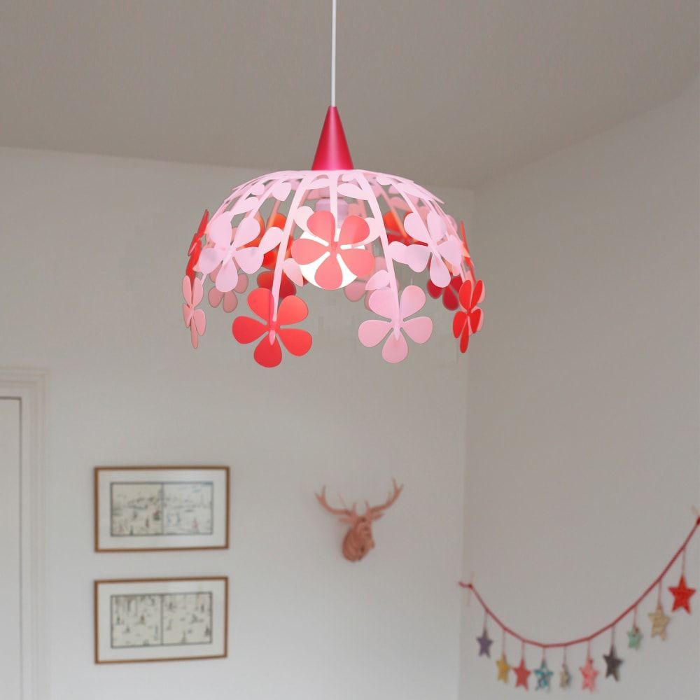 Suspension enfants Bouquet de Fleurs Rose 30cm (R&M Coudert) - Image 1