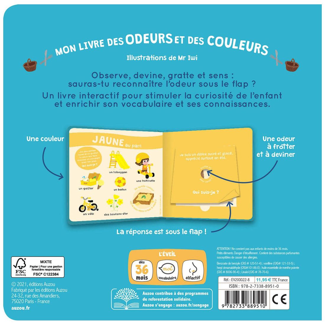 Mon livre des odeurs et des couleurs Ma Journée (Auzou Editions) - Image 4