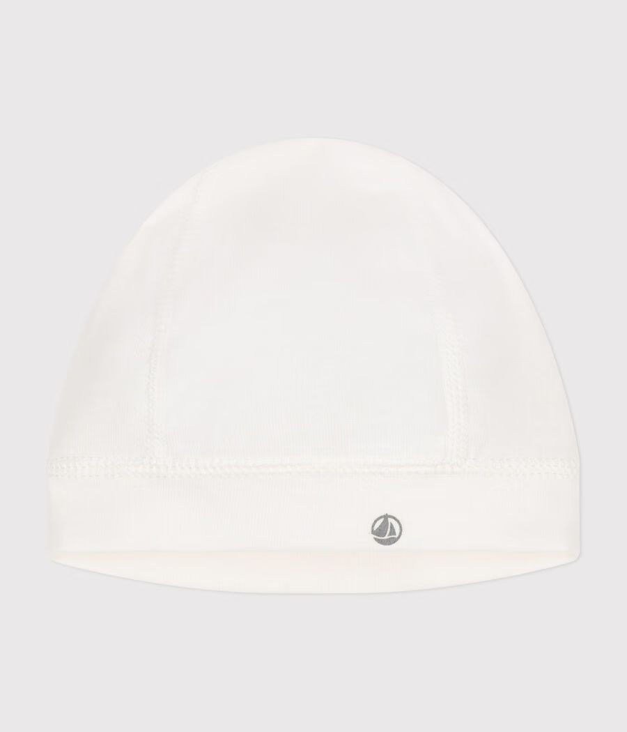 Bonnet naissance bébé mixte en coton uni (Petit Bateau) - Couverture