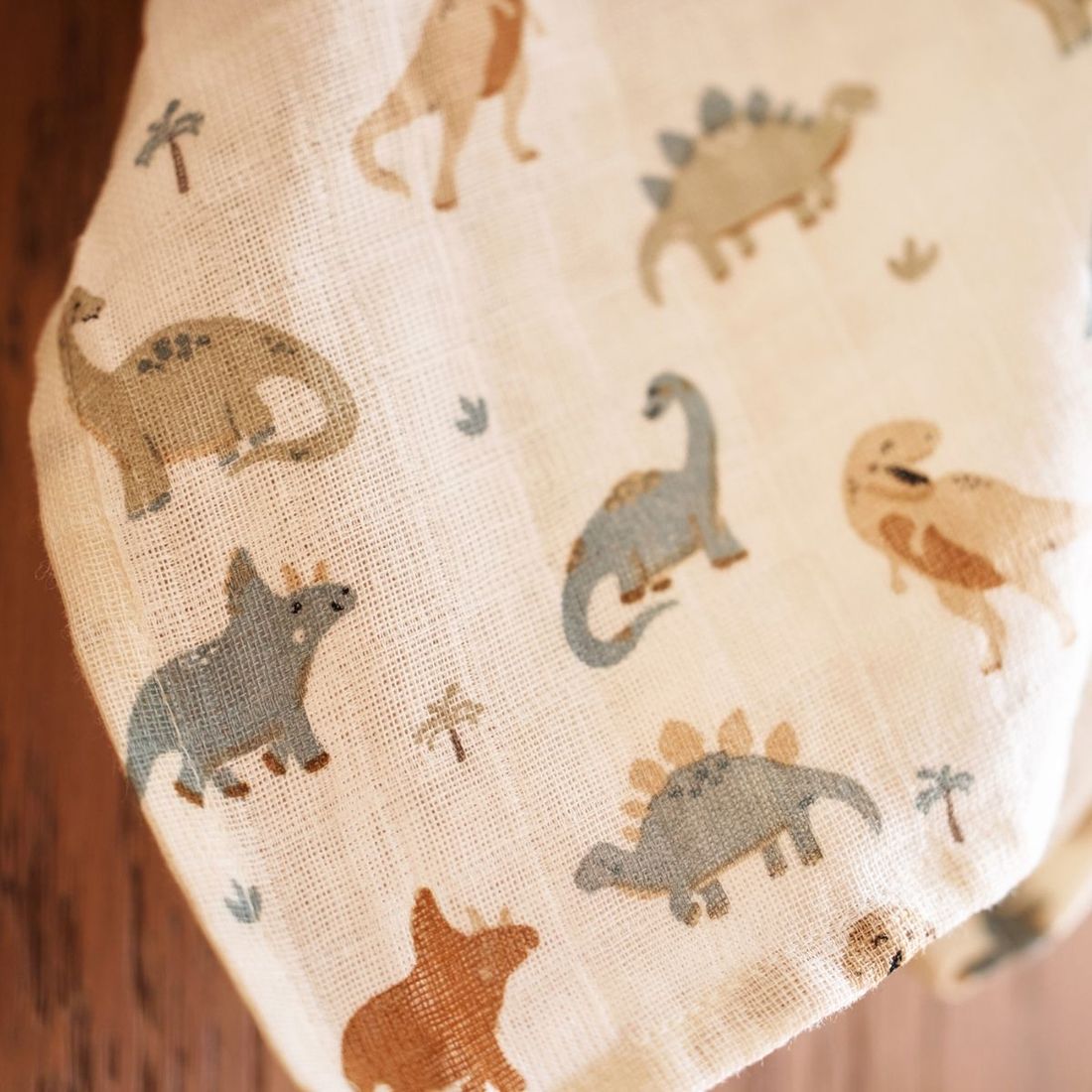 Lot de 3 langes en coton Roarsome (70 x 70 cm) (Jollein) - Image 4