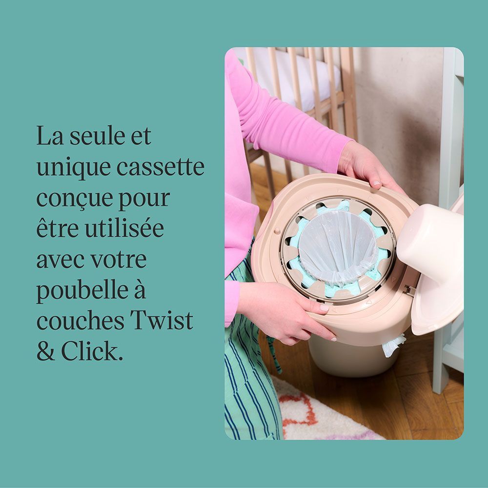 Recharges Twist & Click pour poubelles à couches (Tommee Tippee) - Image 4