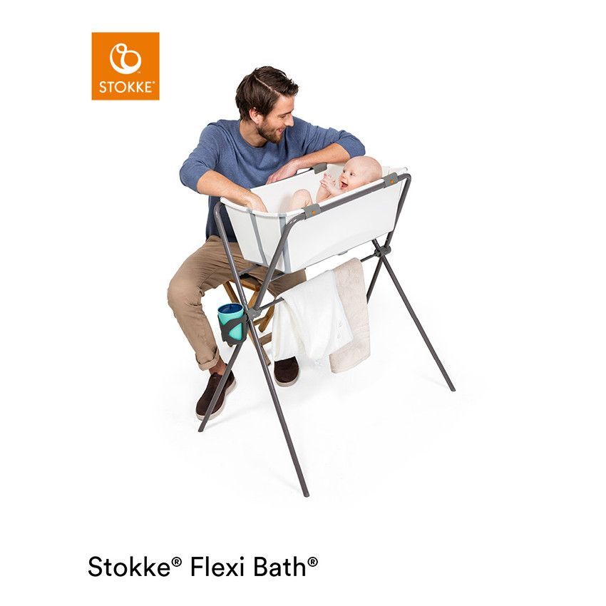 Baignoire Flexi Bath® - Aqua - Blanc/Vert (Stokke) - Image 4