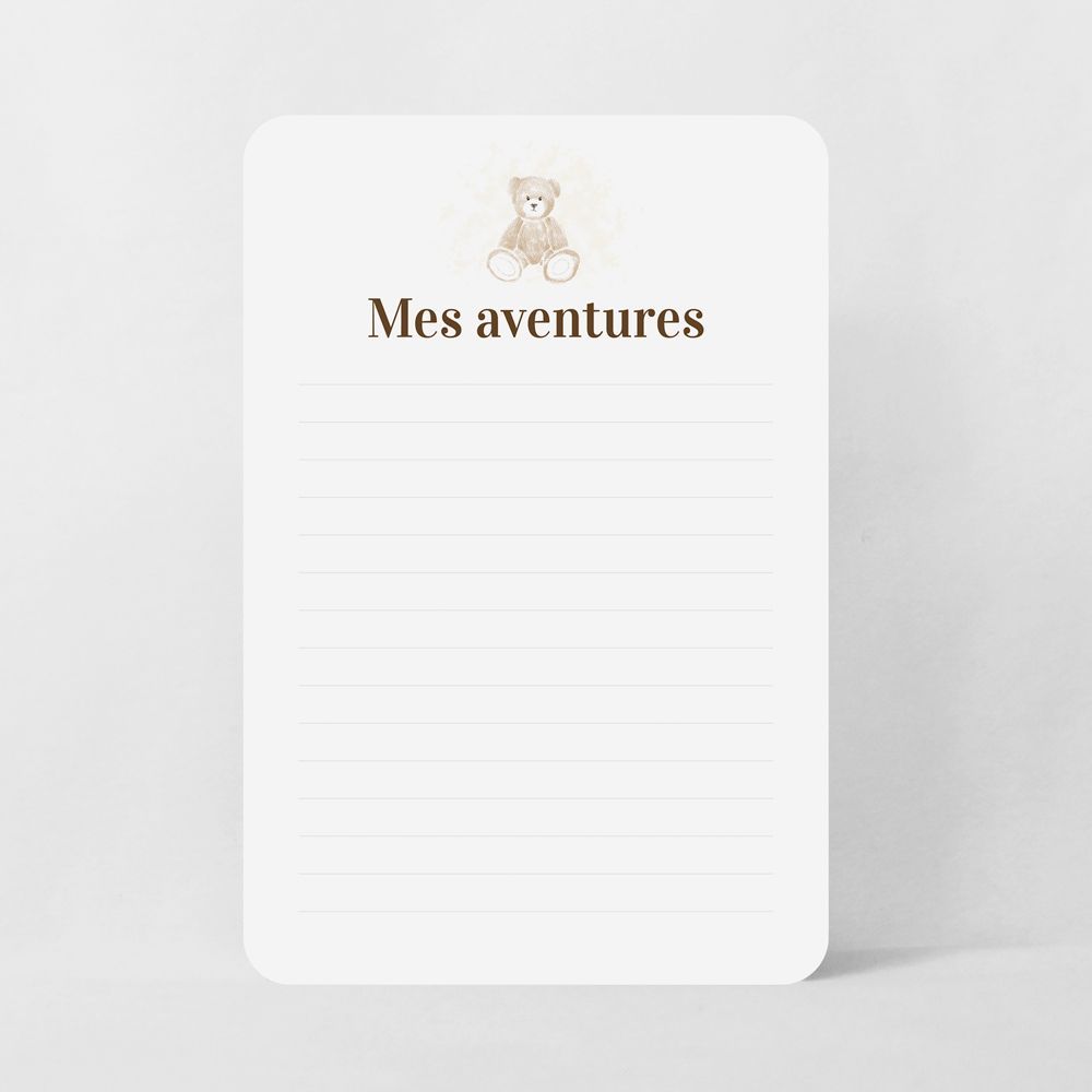 Cartes étapes bébé Ourson (Le Faire-Part Français) - Image 2