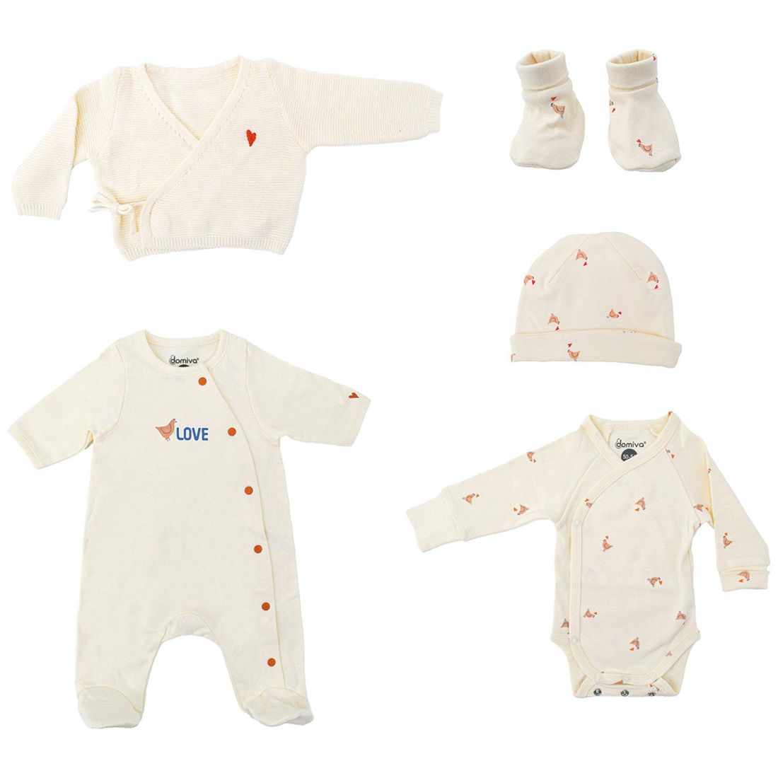 Coffret de naissance Maternity Love 5 pièces (naissance) (Domiva) - Image 1