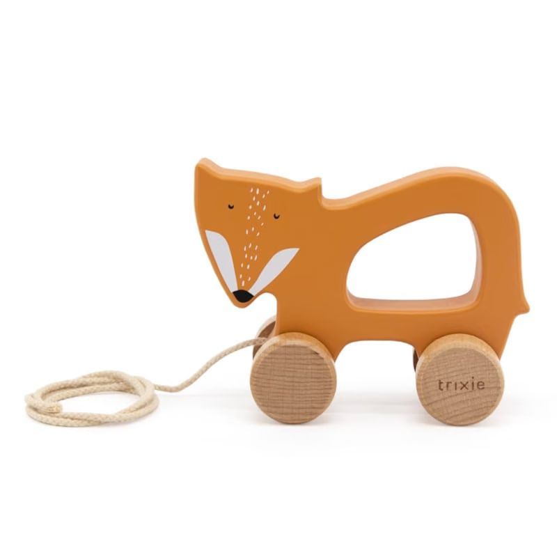Jouet à tirer en bois - mr. Fox (Trixie) - Image 1
