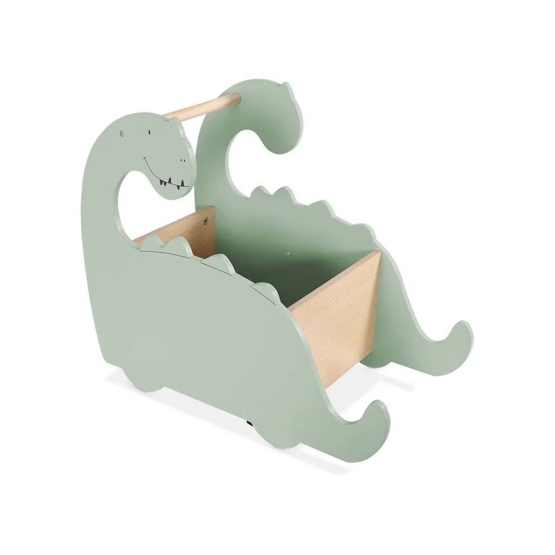 Coffre À Jouets Avec Roulettes Pour Enfant Dinosaure Vert (sweeek) - Image 2