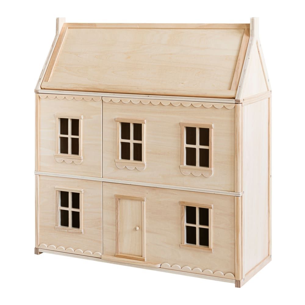 Maison de poupée en contreplaqué marron (Petite Amélie) - Image 1