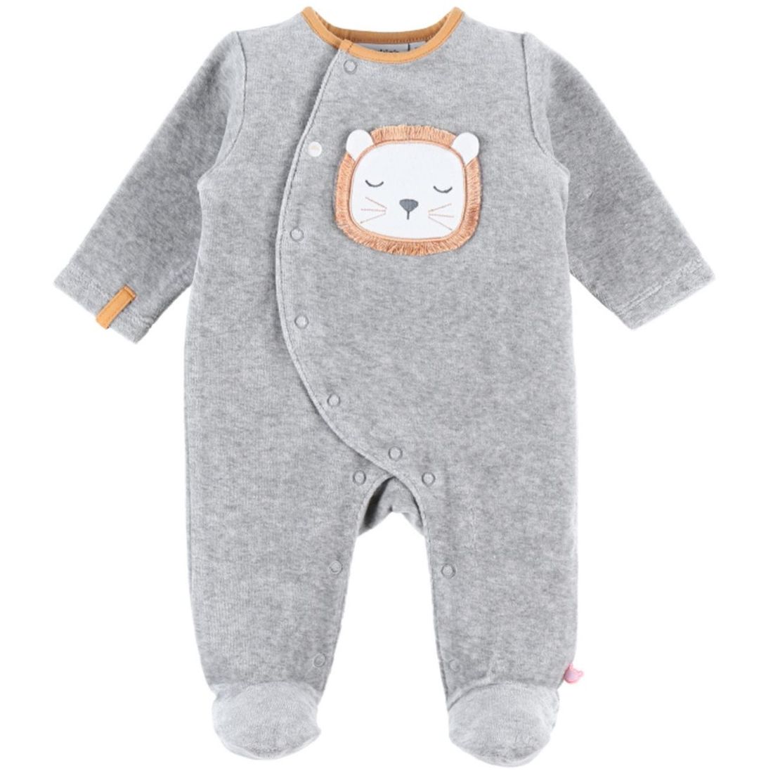 Pyjama chaud Babou & Kendi en velours gris (3 mois) (Noukie's) - Couverture