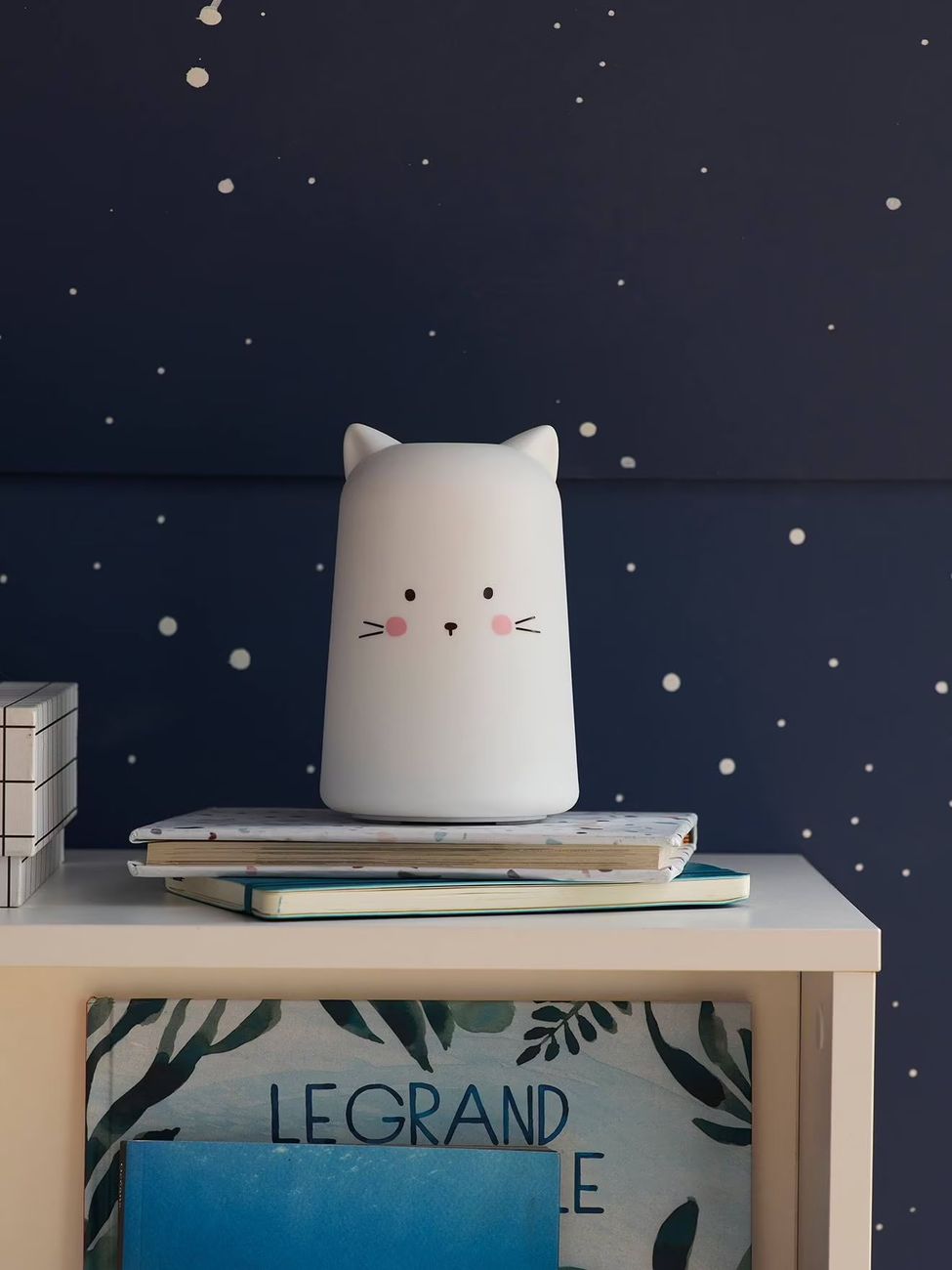 Veilleuse Chat blanc (Vertbaudet) - Couverture