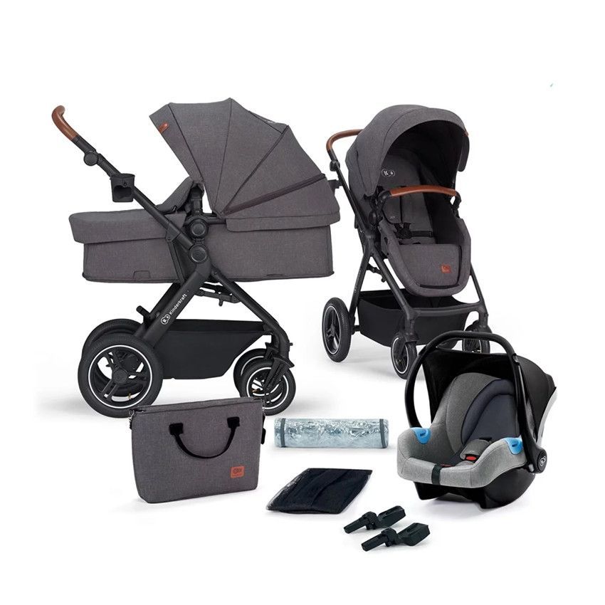 Poussette trio B-Tour gris foncé - Gris (Kinderkraft) - Couverture
