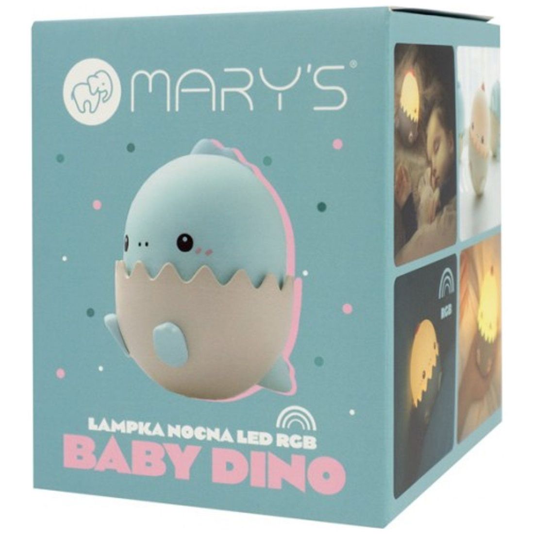 Veilleuse rechargeable bébé Dinosaure Bleu (mary's) - Image 7