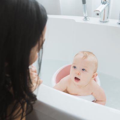 Siège de bain rose clair (Angelcare) - Image 2