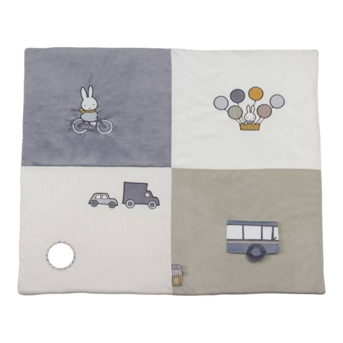 Tapis De Jeux Pour Parc - Fluffy Bleu Et Vert (Miffy) - Couverture