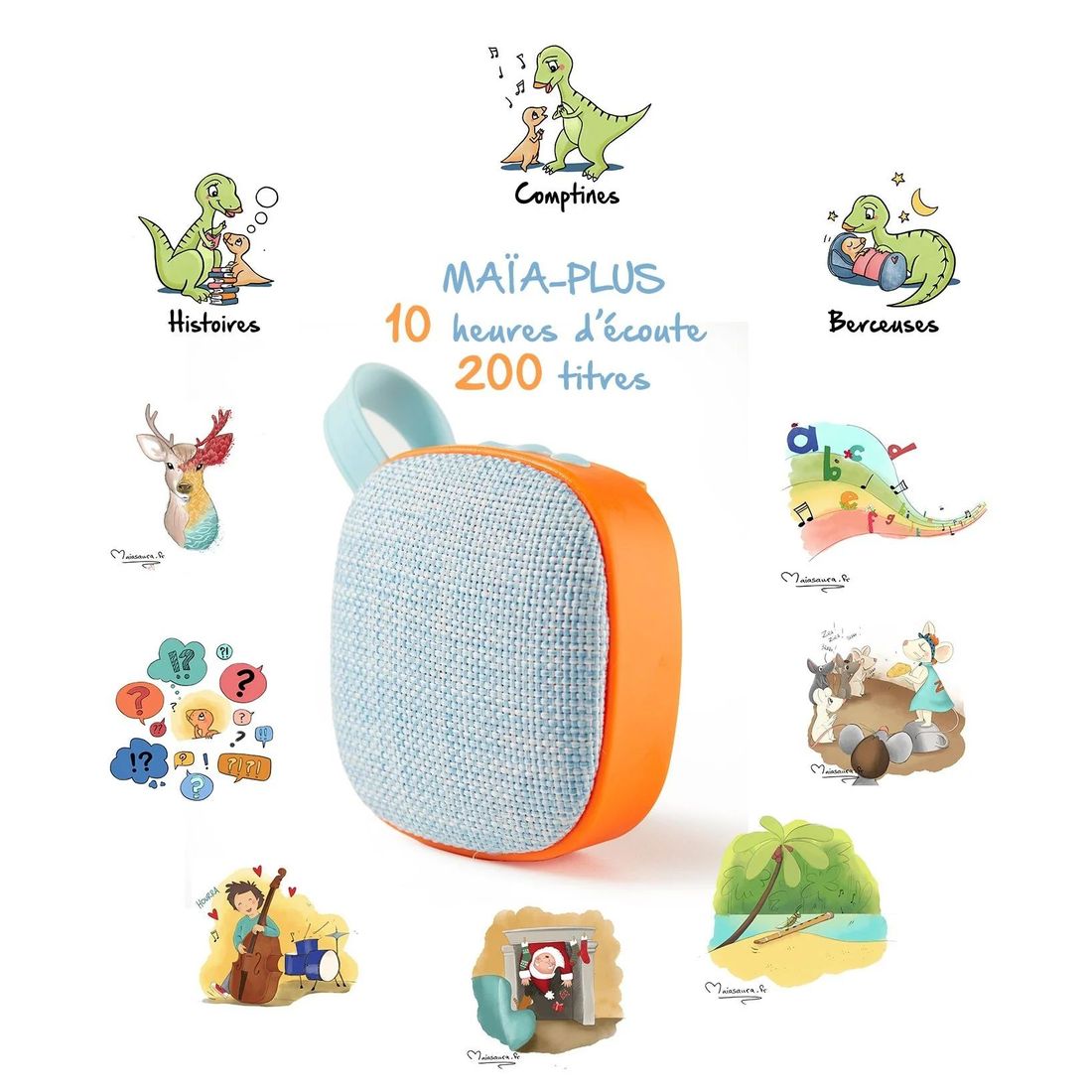 MAÏA-PLUS - Boite à musique et à histoires - 200 titres inclus (Maiasaura) - Image 3