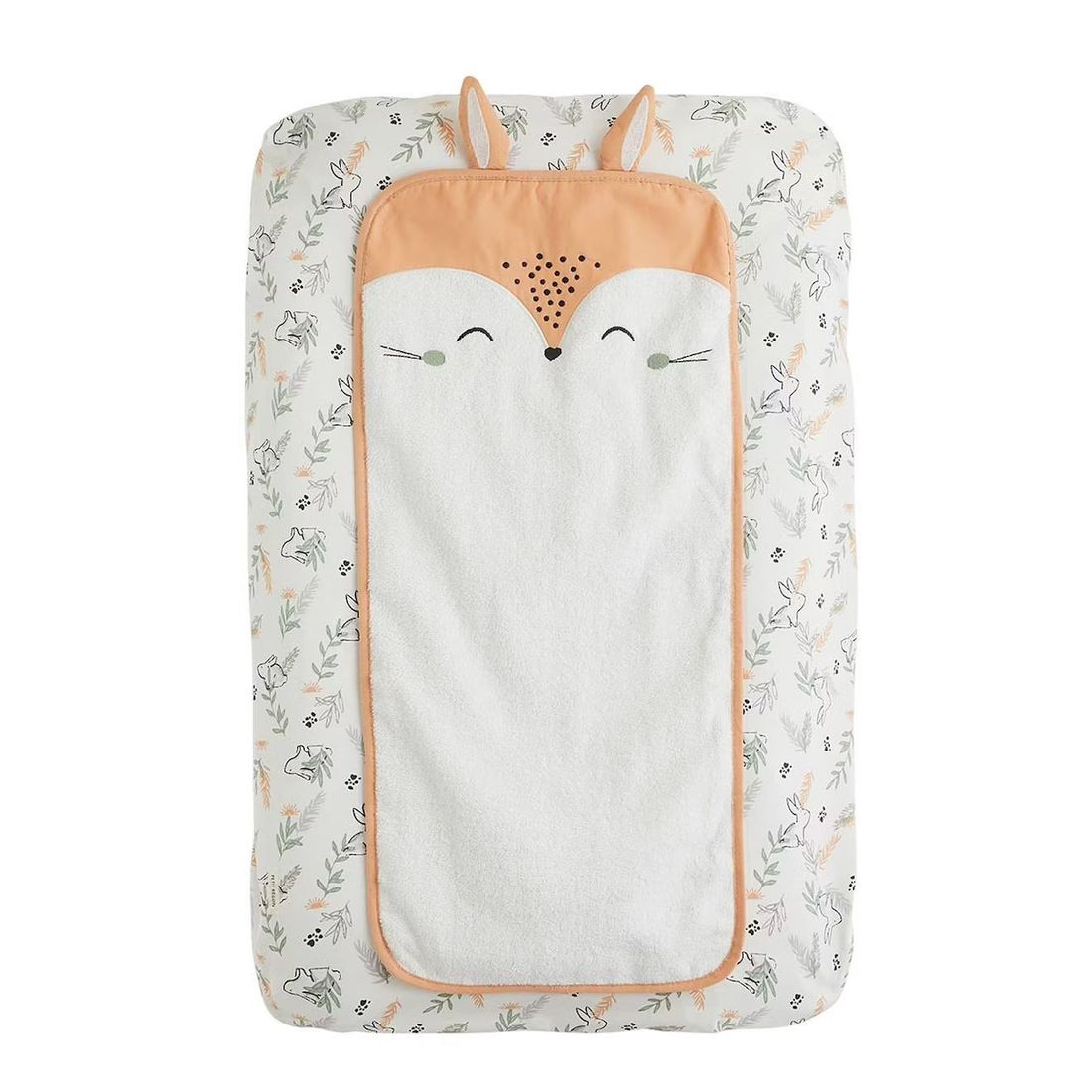 Housse De Matelas À Langer + Tapis De Change Frimousse Ecru (Petit Beguin) - Image 1