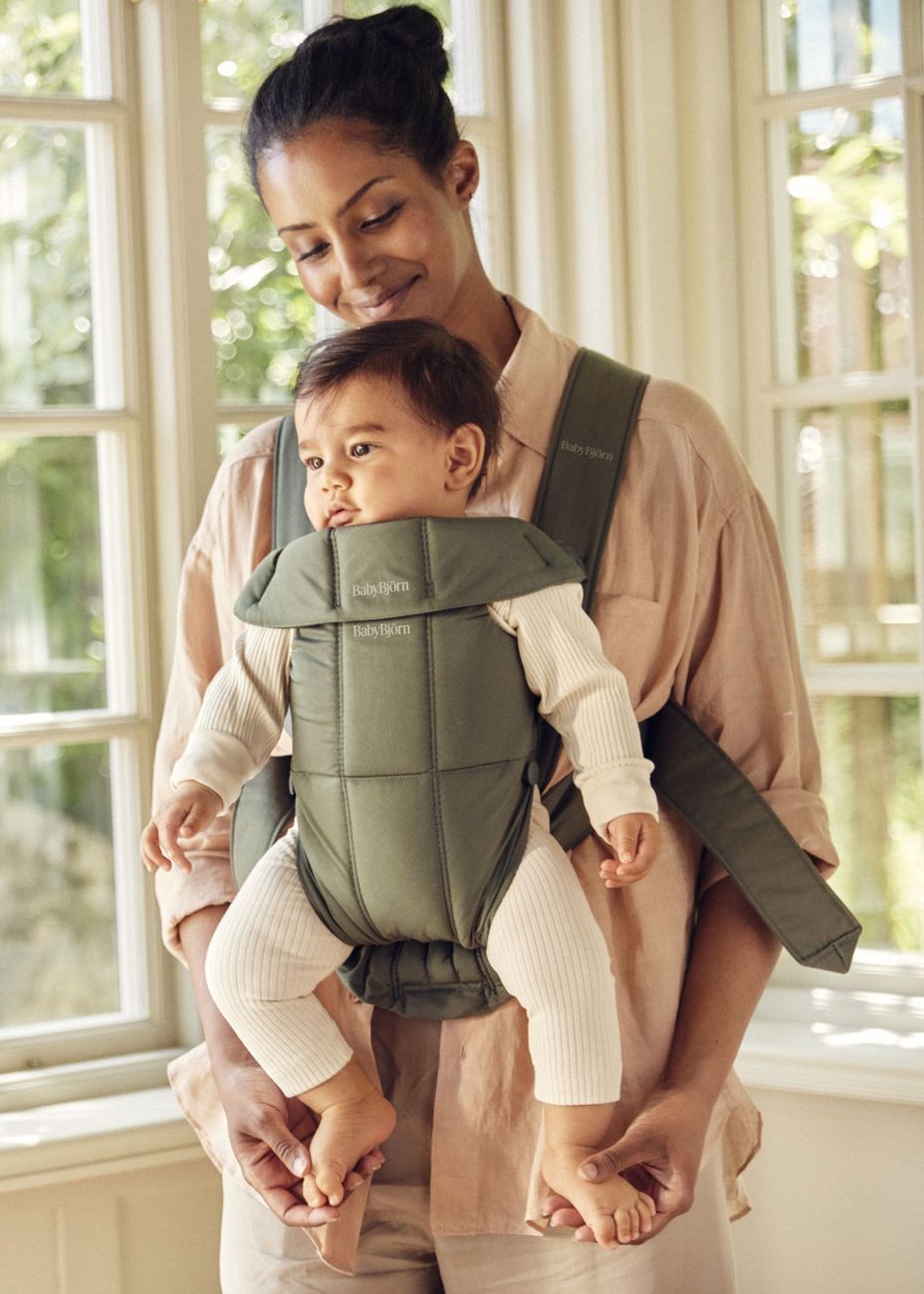 Porte-bébé Mini - Vert foncé / Tissé (BabyBjörn) - Image 10