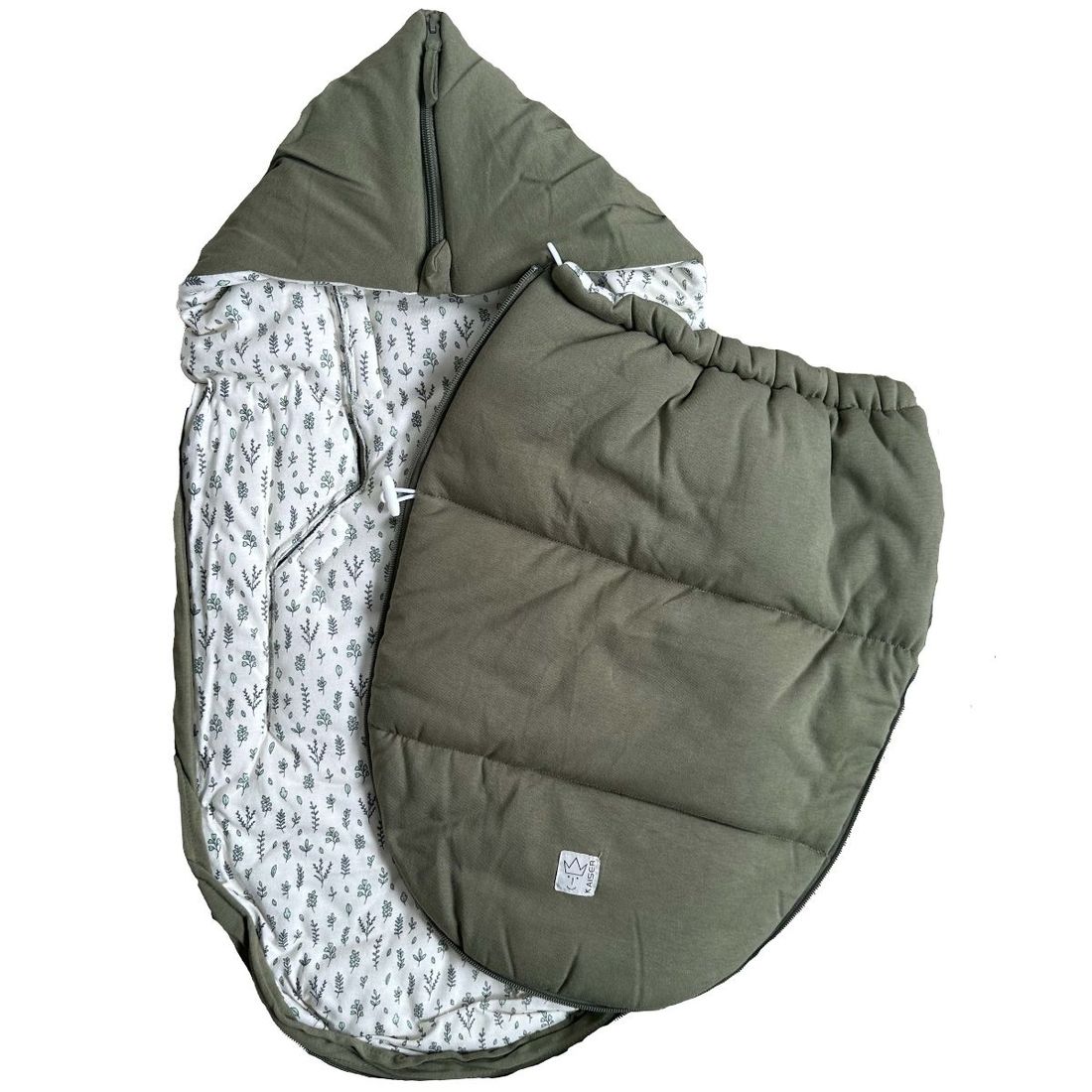 Chancelière bébé jersey Hooded olive green (Kaiser) - Image 7