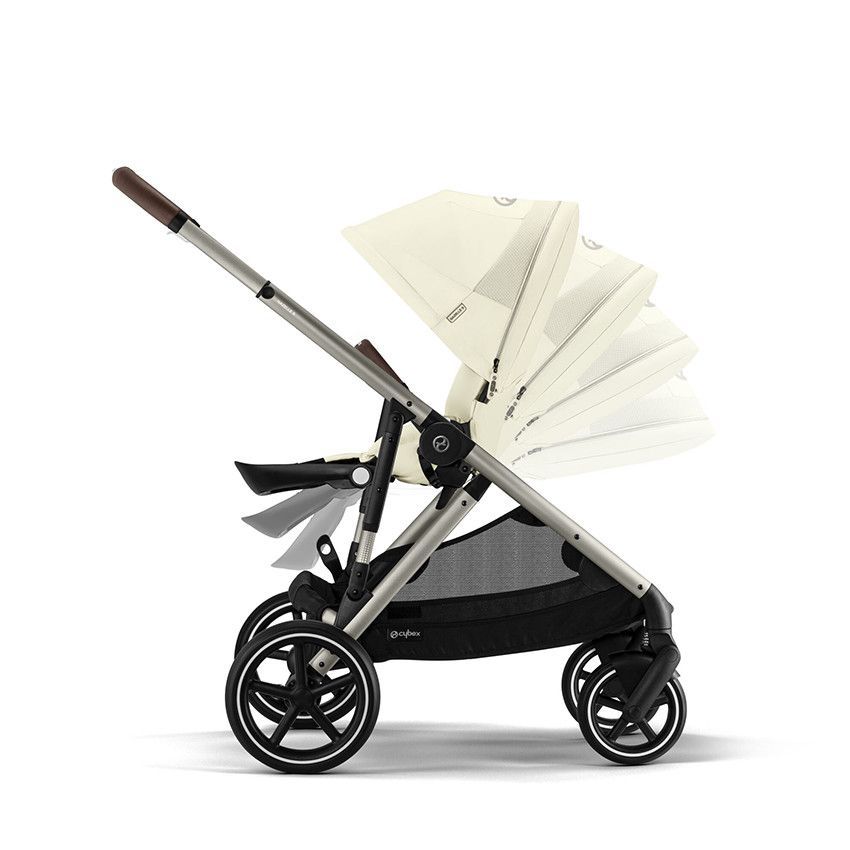 Poussette Gazelle S singel/double - Châssis Taupe / Siège Seashell Beige - Beige (Cybex) - Image 3
