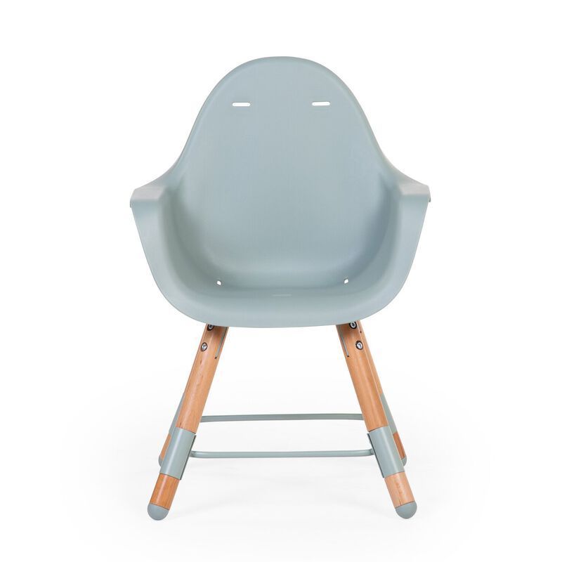 Evolu Chaise Haute - Réglable En Hauteur (50-75 Cm/*90 Cm) - Naturel Menthe (Childhome) - Image 8