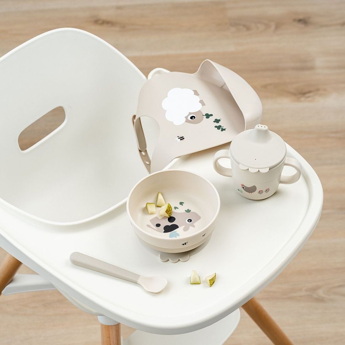 Coffret premier repas Foodie ventouse Tiny farm Sable (Done by deer) - Image 1