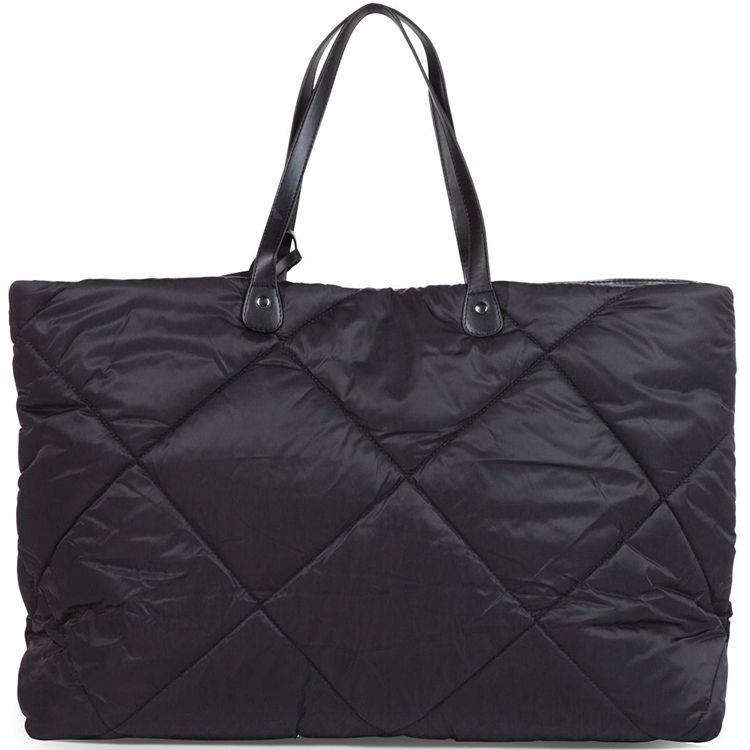 Sac à langer à anses Family bag matelassé noir (Childhome) - Image 6