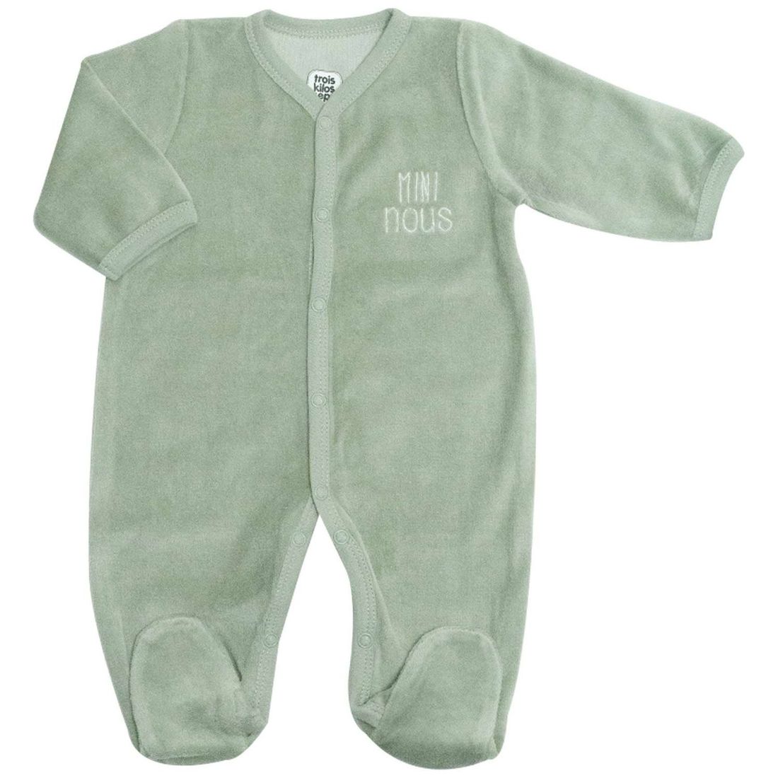 Pyjama Mini nous Olive (3 mois) (Trois Kilos Sept) - Image 1