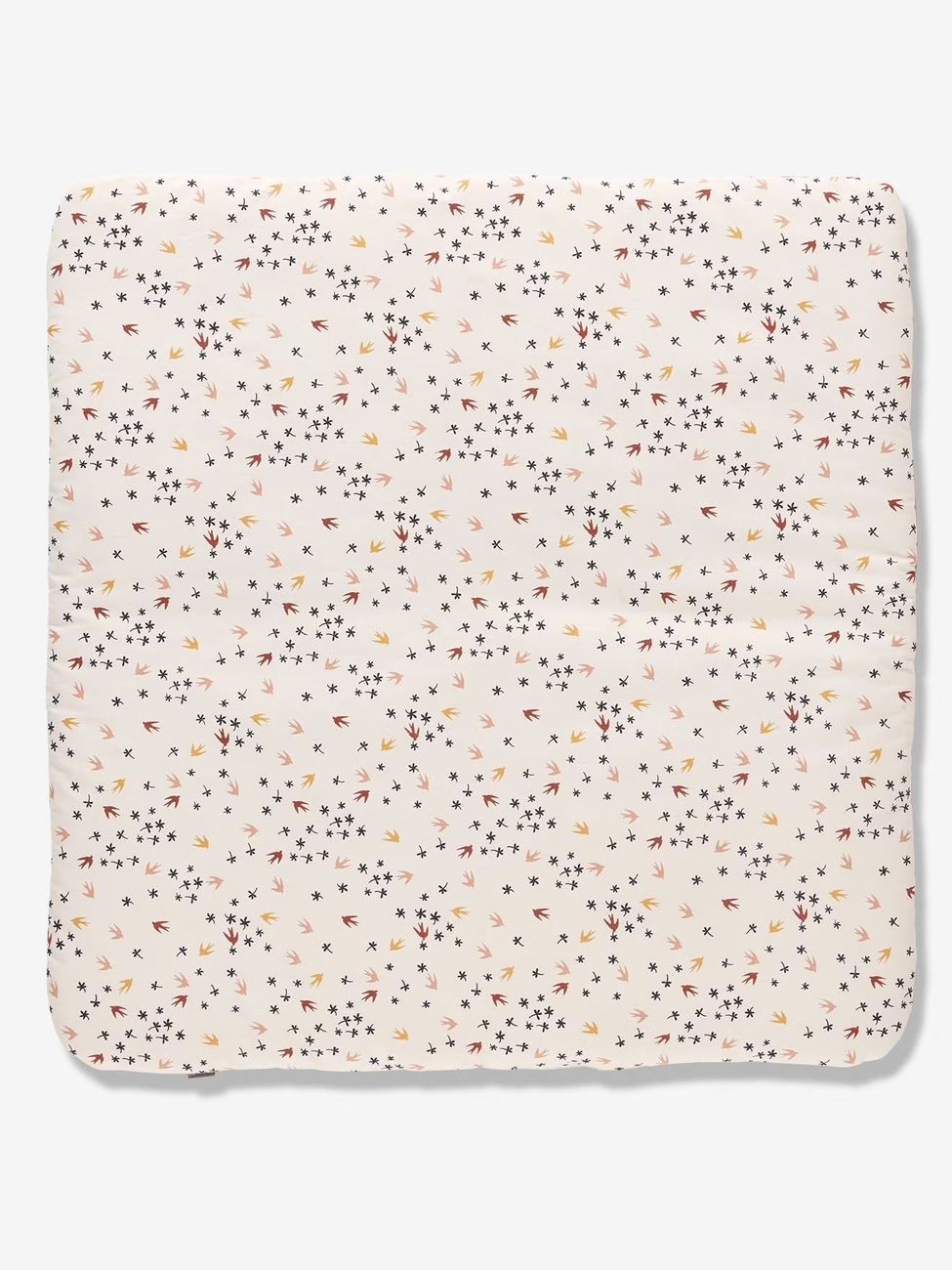 Tapis de sol carré Hirondelles blanc clair uni avec decor (Vertbaudet) - Image 2