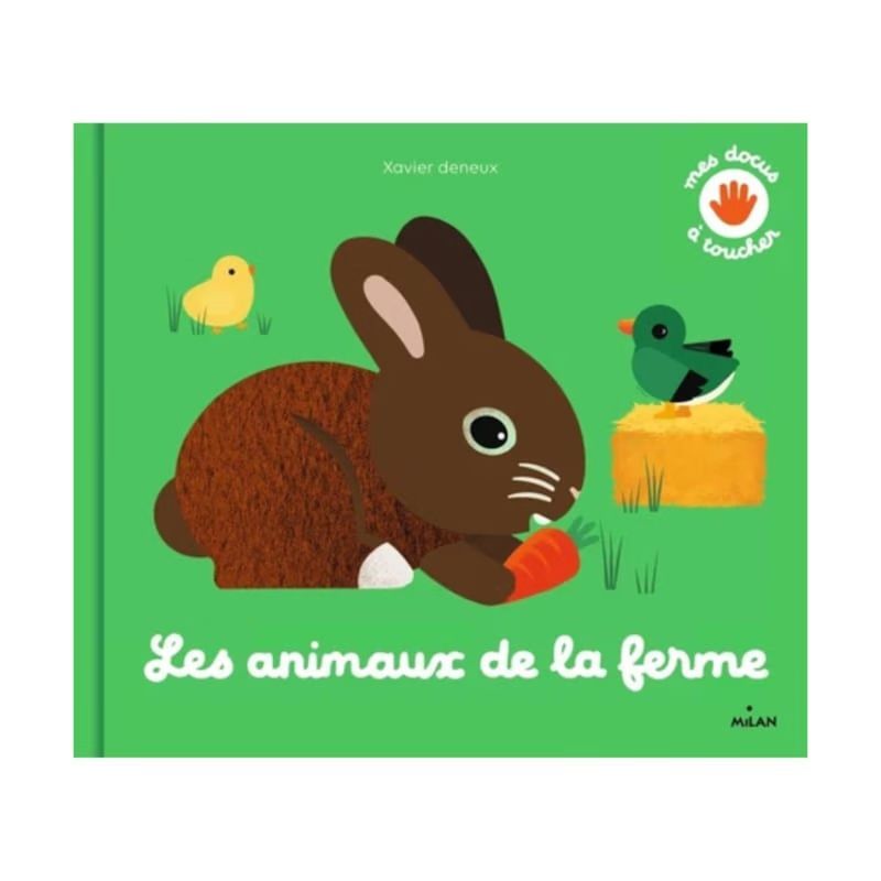 Mes docus à toucher : animaux de la ferm (Milan) - Couverture