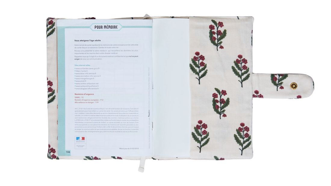 Protège-carnet de santé Bougainvillier (Orso Paris) - Image 6
