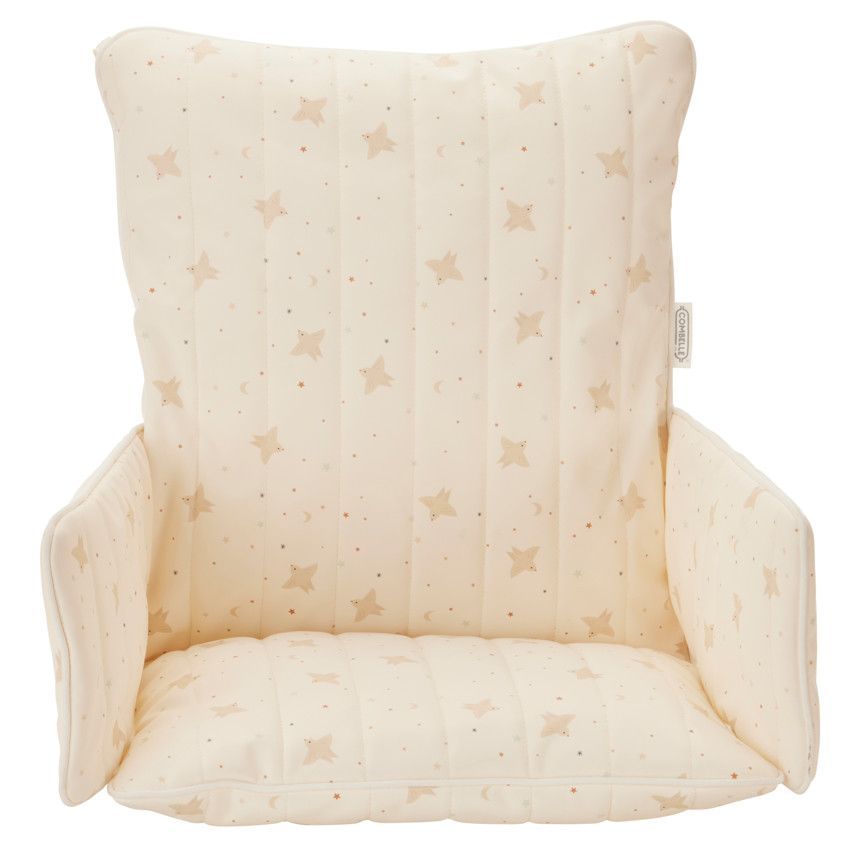 Coussin de chaise haute imperméable Douce Hirondelle écru - Ecru (Combelle) - Image 1