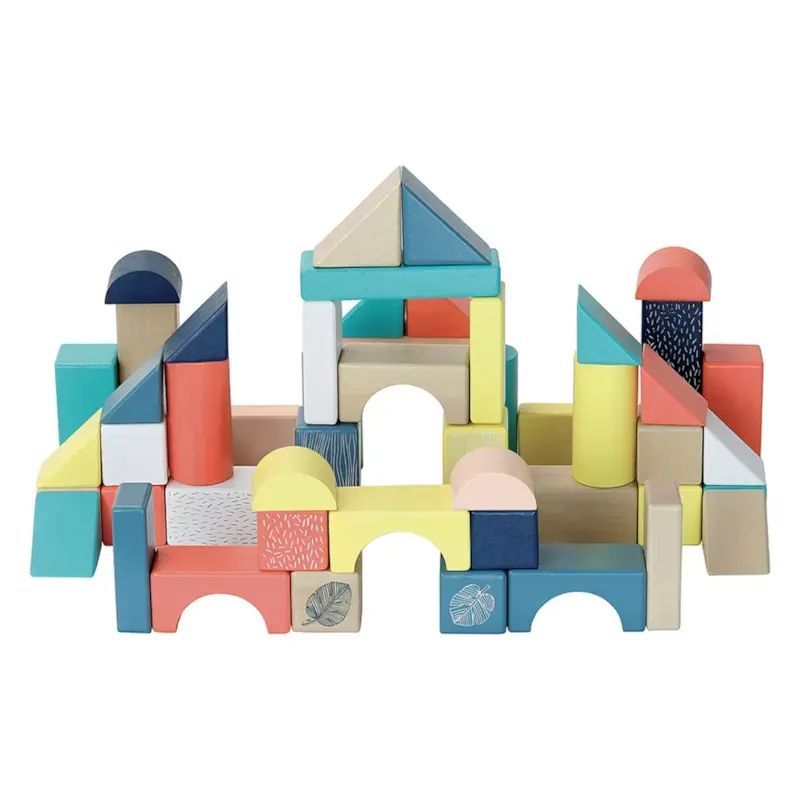Baril de 54 cubes sous la canopée (Vilac) - Couverture