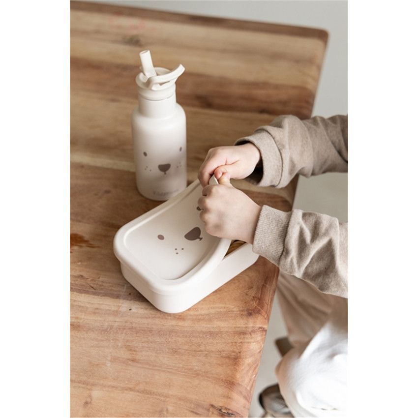 Gourde isotherme 350ml Ours Sable - Beige (Kidzroom) - Image 2