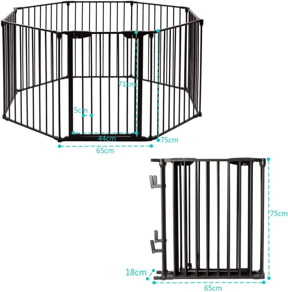 Barrière de sécurité rétractable 500 x 74,5 cm (Giantex) - Image 2