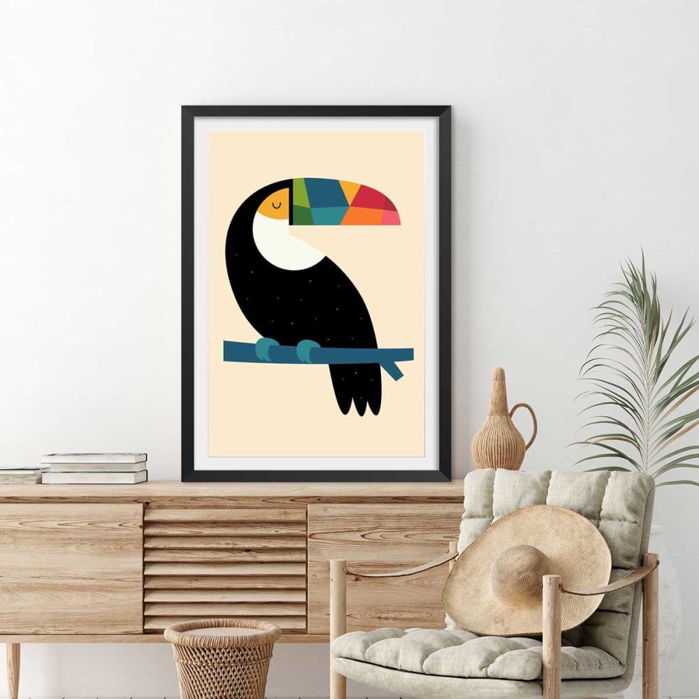 Affiche toucan sans cadre 40x60 cm (Hexoa) - Image 1