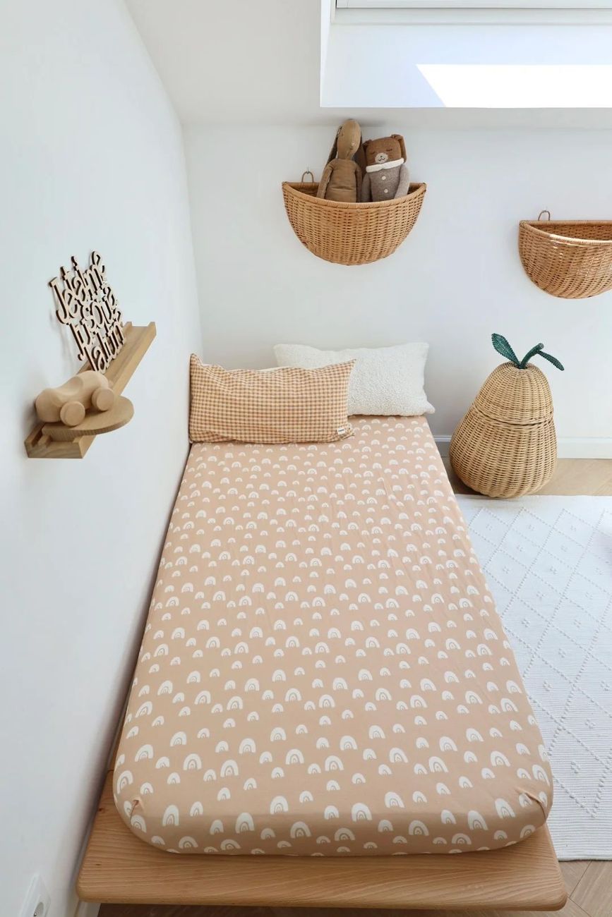 Drap Housse Arc en Pêche (Mezamé Paris) - Image 2